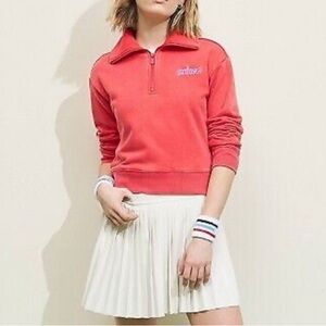Prince Pickleball Women’s Sweater 1/4 Zip Pullover Red & Pink XS NWT